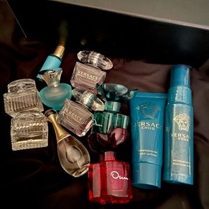 11 pcs, Versace, Dior, Chloe, Oscar La Renta, perfume, Fragrance, mini perfume